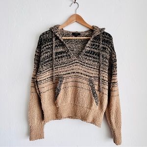 J. Crew Cropped Marled Sweater-hoodie